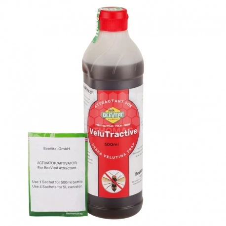 Attractif à Frelon Asiatique BeeVital (bouteille 500 Ml + Activateur) 1 Attractif à Frelon Asiatique BeeVital (bouteille 500 Ml + Activateur)