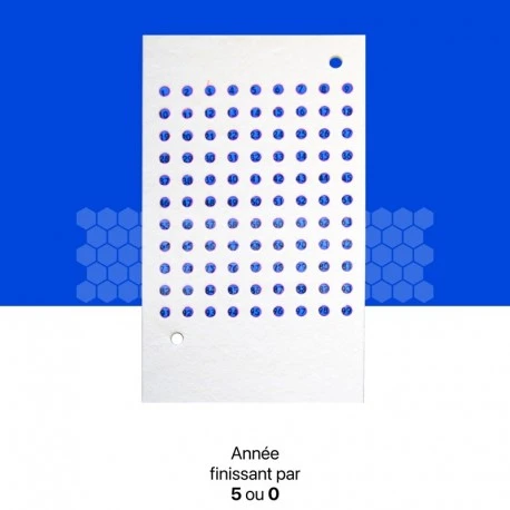 Pastilles Numérotées Bleues Pour Marquage De Reine (99 Numéros) 1 Pastilles Numérotées Bleues Pour Marquage De Reine (99 Numéros)