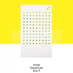 Pastilles Numérotées Jaunes Pour Marquage De Reine (99 Numéros)