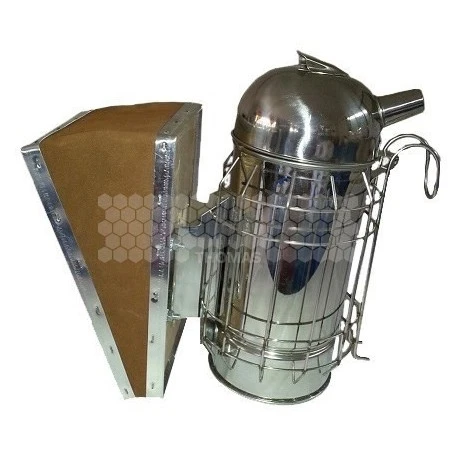 Enfumoir à Abeilles Inox Traditionnel Avec Soufflet En Cuir H.18 Cm 1 Enfumoir à Abeilles Inox Traditionnel Avec Soufflet En Cuir H.18 Cm