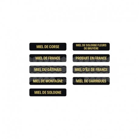 Petites étiquettes Origine Miel 1 Petites étiquettes Origine Miel