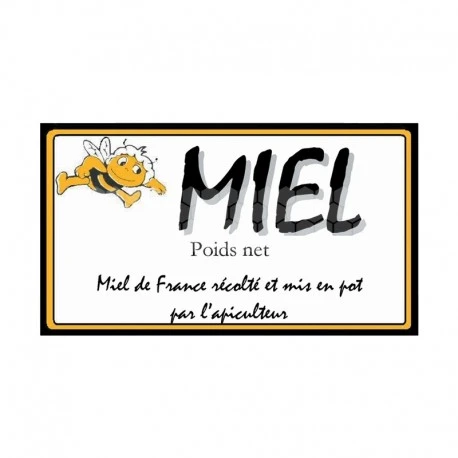 Étiquette Miel-Abeille 1 Étiquette Miel-Abeille