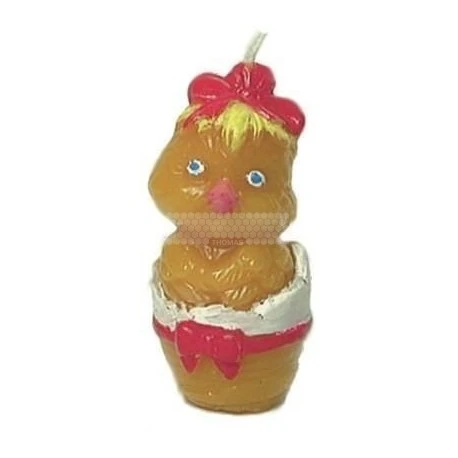 MOULE A BOUGIE : POUSSIN DANS COQUILLE OEUF 1 MOULE A BOUGIE : POUSSIN DANS COQUILLE OEUF