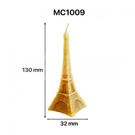 Moule à Bougie Silicone - Tour Eiffel - 13 Cm 1 Moule à Bougie Silicone - Tour Eiffel - 13 Cm