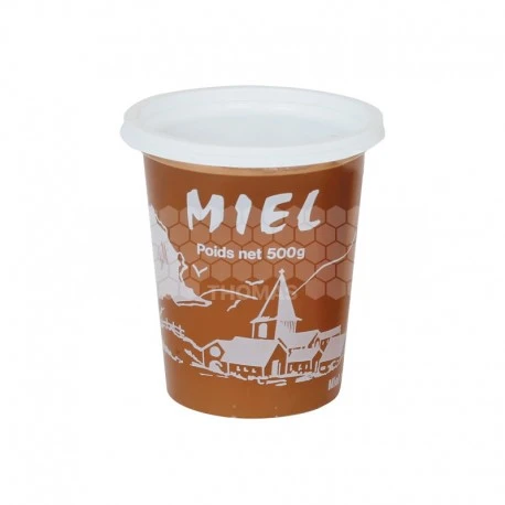 Pots Miel PVC Hellion Village Blanc 500 G (10 Pièces Avec Couvercles) 1 Pots Miel PVC Hellion Village Blanc 500 G (10 Pièces Avec Couvercles)
