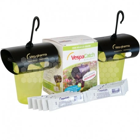 Kit Pièges à Frelon Asiatique - VespaCatch (2 Pièges Et 10 Attractifs 1 Kit Pièges à Frelon Asiatique - VespaCatch (2 Pièges Et 10 Attractifs
