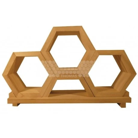 PRESENTOIR EN BOIS MASSIF 3 ALVÉOLES 1 PRESENTOIR EN BOIS MASSIF 3 ALVÉOLES