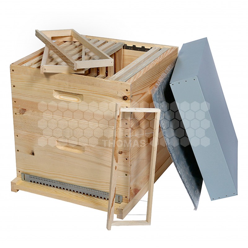 Thomas-apiculture Boutique 15 Thomas-apiculture Boutique -Thomas-apiculture Boutique pribois ruche dadant 12 c cadres files toit en tole 100mm 1
