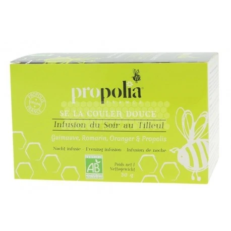 PROPOLIA - INFUSION BIO DU SOIR AU TILLEUL 1 PROPOLIA - INFUSION BIO DU SOIR AU TILLEUL