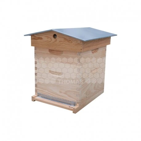 Ruche Dadant 10 Cadres Tradition® Avec Toit Chalet (cadres Filés) 1 Ruche Dadant 10 Cadres Tradition® Avec Toit Chalet (cadres Filés)