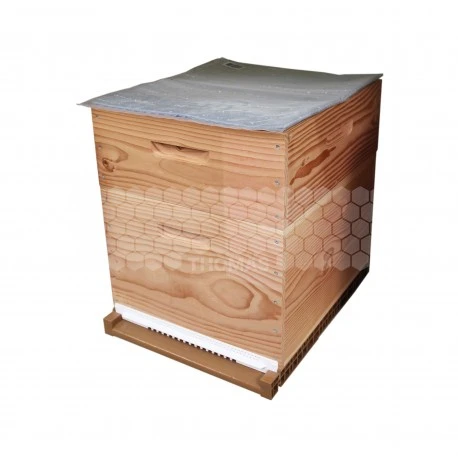 Ruche Mi-bois Dadant 10 Cadres Confort Essencia® (sans Toit) 1 Ruche Mi-bois Dadant 10 Cadres Confort Essencia® (sans Toit)