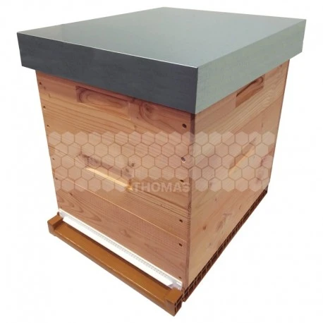 Ruche Mi-bois Dadant 10 Cadres Confort Essencia® Avec Toit Plat Brut 1 Ruche Mi-bois Dadant 10 Cadres Confort Essencia® Avec Toit Plat Brut