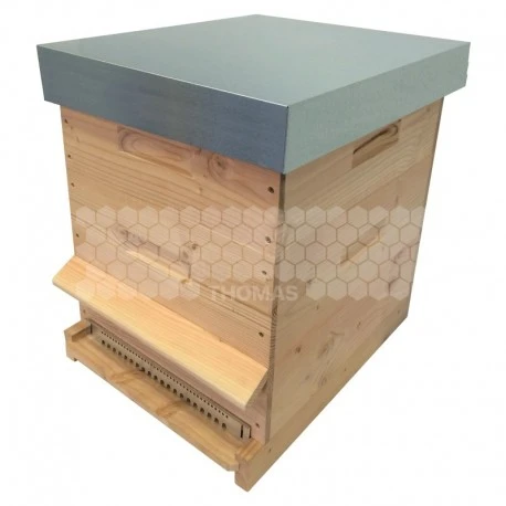 Ruche Mi-bois Dadant 10 Cadres Passion Essencia® Avec Toit Plat Brut 1 Ruche Mi-bois Dadant 10 Cadres Passion Essencia® Avec Toit Plat Brut